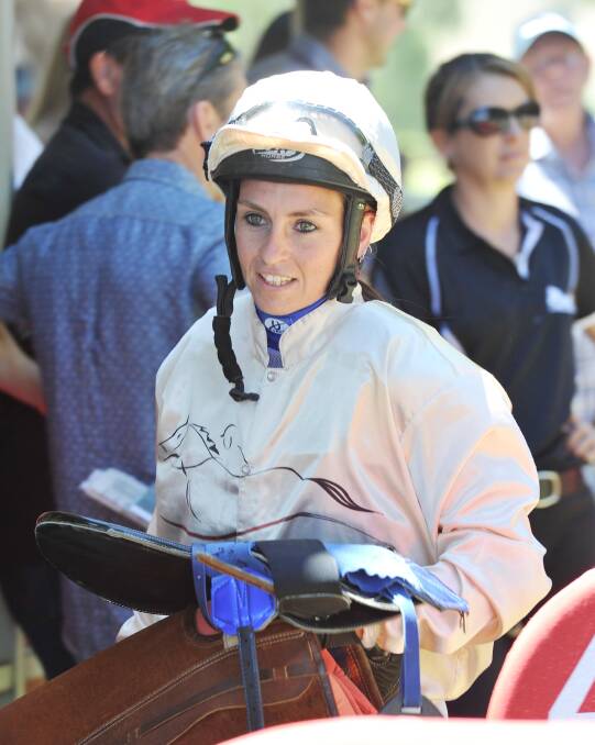 A fresh-faced Rebeka Prest returns after her first professional win at Tumut's 2014 Boxing Day races.