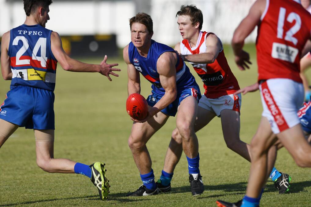 GOING NOWHERE: Best and fairest winner Nathan Byrne has re-committed to another season at Turvey Park this year. 