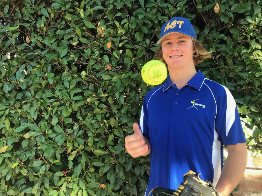 RISING STAR: Kooringal High School student Troy Piercy has been selected in the Australian under 17 boy's softball team. Picture: Matt Malone