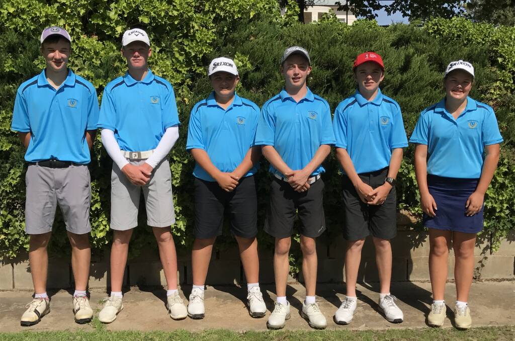 ON FIRE: Wagga Country Club's junior pennant team; Hugo Currie, Ryley Watson, Will Johnson, Will Burkinshaw, Rory Aragon and Josie Currie. Max Jenkins was absent.
