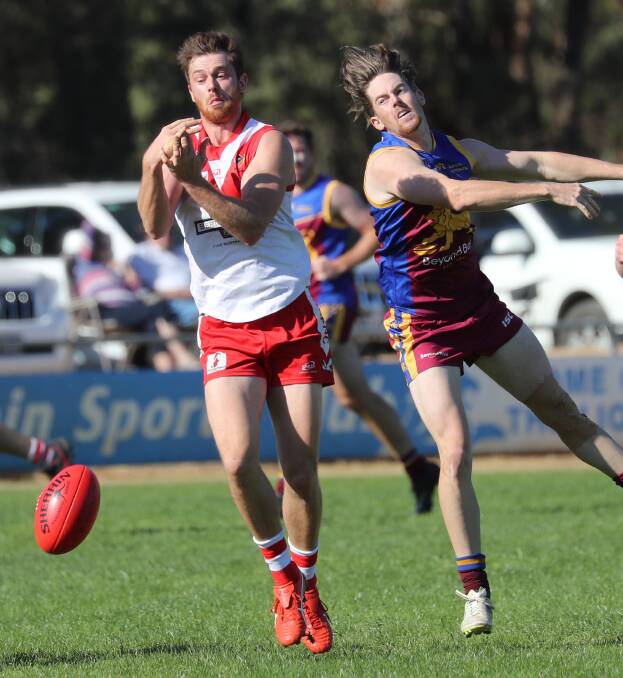 FINE SEASON: Heath Northey in action for Griffith against Ganmain-Grong Grong-Matong earlier in the season at Ganmain Sportsground. Picture: Les Smith