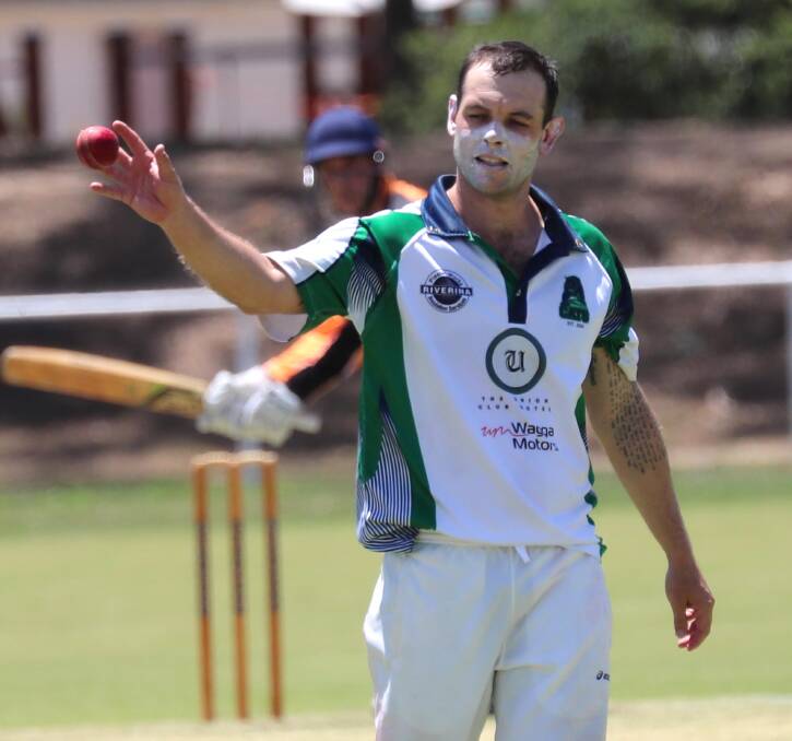STAR: Wagga City all-rounder Jon Nicoll could win a fifth Brian Lawrence Medal on Wednesday night. Picture: Les Smith