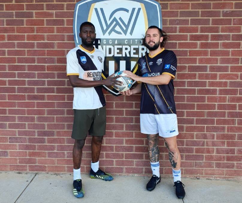 NEW FACES: Wagga City Wanderers have welcomed Morris Kadzola and Jayden Kinces on board for the upcoming CPL season. 