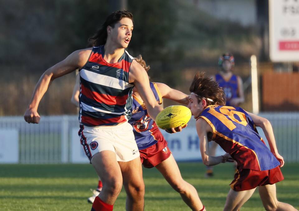 RISING STAR: Nick Madden in action for Kildare Catholic College in the Carroll Cup at Robertson Oval. Picture: Les Smith