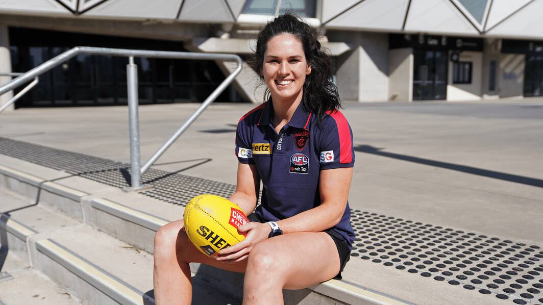 EXCITING TIMES: Gabby Colvin will make her AFLW debut for Melbourne on Saturday. Picture: Melbourne Football Club