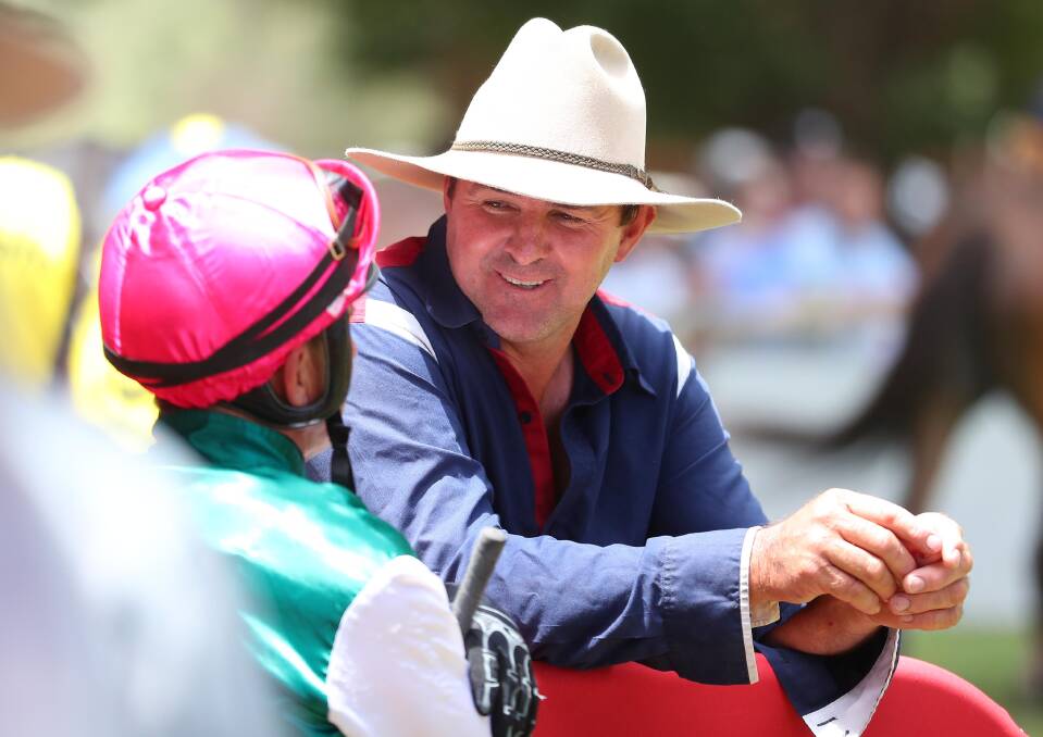 BUSY TIME: Wagga trainer Trevor Sutherland will have 20 runners over two meetings on Friday and Saturday.