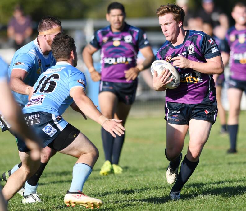 Luke McBeath in action for Southcity against Tumut last weekend.
