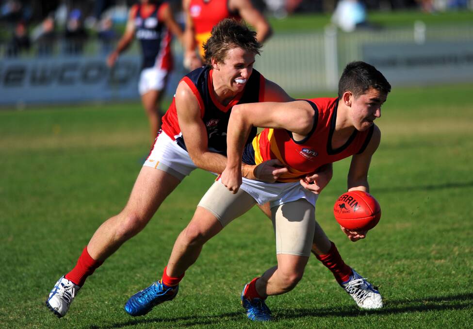 Ryan Price in action for Riverina League when they took on Sydney under 23s in 2013.