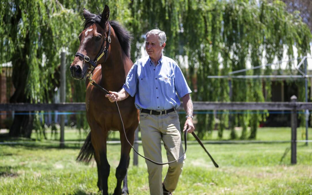 Ron Stubbs, pictured with now retired stable star Spunlago.