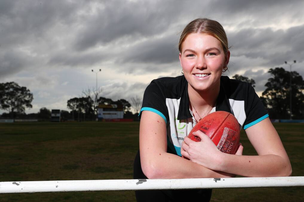 READY TO GO: Wagga's Ally Morphett will leave for the Giants in September, where coach Alan McConnell believes she can make a big impact. Picture: Emma Hillier