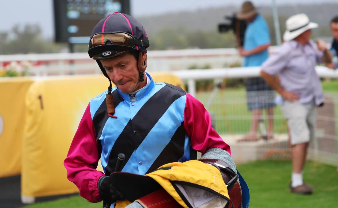 BIG DAY: Mathew Cahill rode a winning treble at Murrumbidgee Turf Club on Tuesday. Picture: Emma Hillier