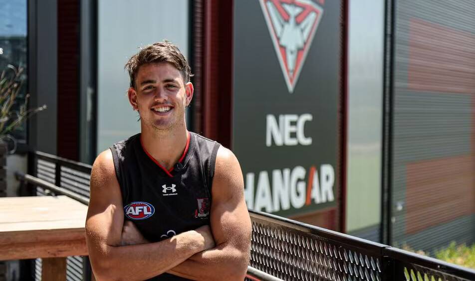 Wagga footballer Pat Voss has been invited to train with Fremantle during pre-season in a bid to win a rookie position at the club. Picture by Essendon FC