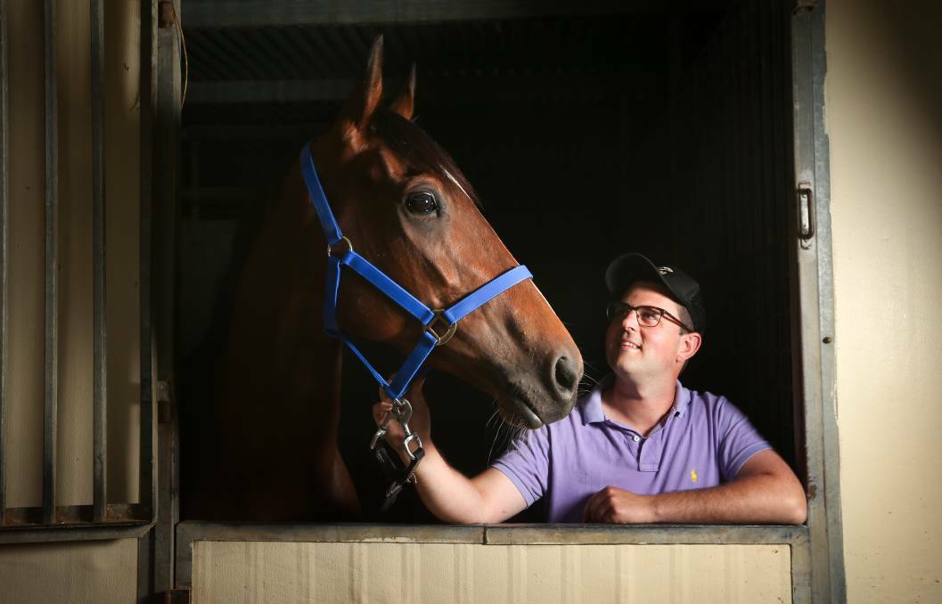 FLYING: Albury trainer Mitchell Beer. Picture: The Border Mail