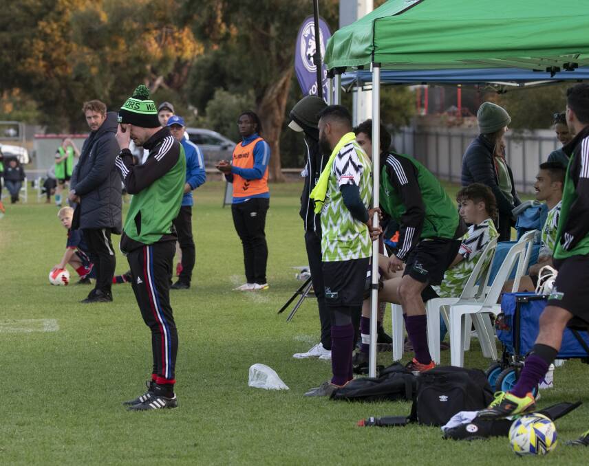 FRUSTRATED: South Wagga coach Andy Heller is disappointed with the decision to strip his team of their 4-1 win over Tumut. Picture: Madeline Begley