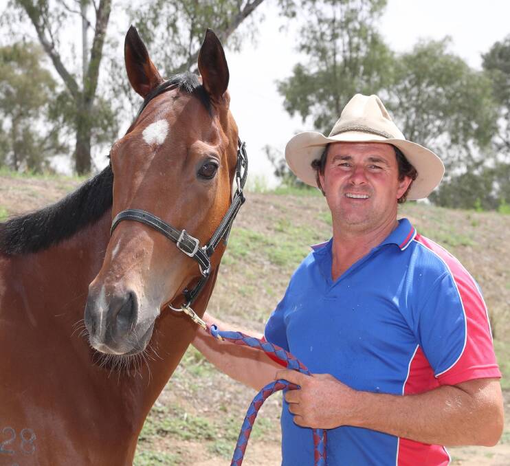 SUSPENDED: Leading Wagga trainer Trevor Sutherland pictured with grand campaigner Benno's Boy. Sutherland has been suspended by Racing NSW stewards, effective immediately.