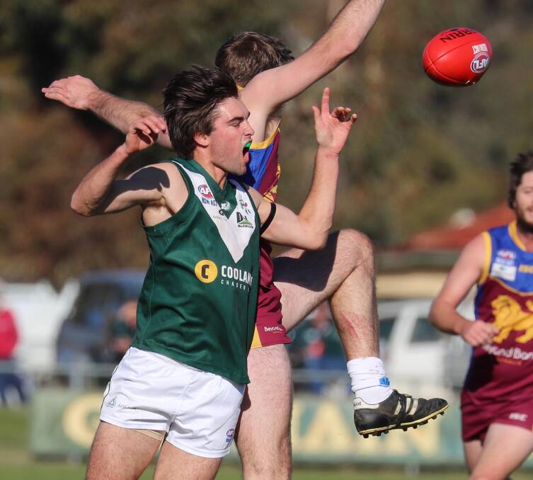 Mitch McKelvie in action for Coolamon this year.