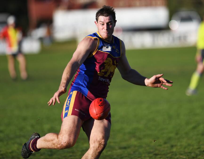 BEST ON GROUND: GGGM's Jacob Olsson dominated in the Lions' win over Griffith on Sunday.