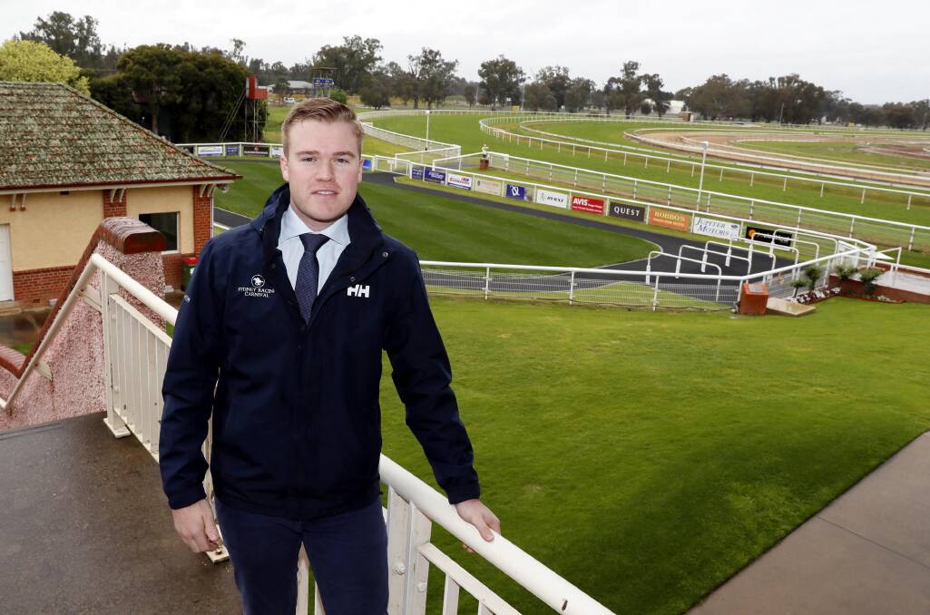 NEW APPOINTMENT: Incoming Southern District Racing Association (SDRA) chief steward Liam Martin at Murrumbidgee Turf Club on Wednesday. Picture: Les Smith