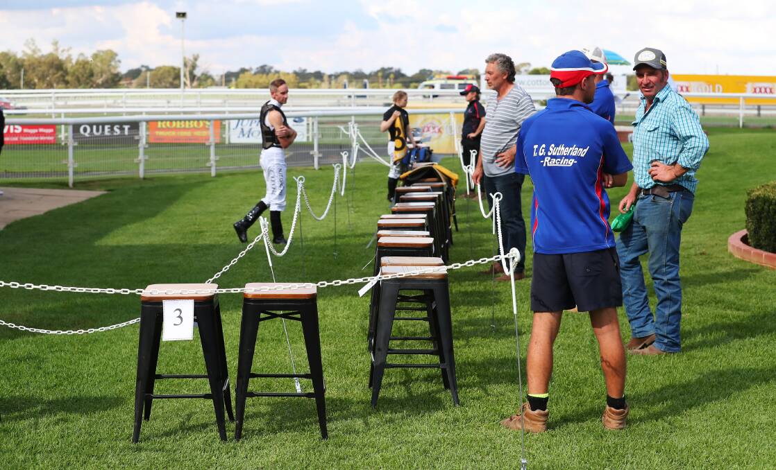Murrumbidgee Turf Club have been earmarked as a potential site to test the easing of coronavirus restrictions. Picture: Emma Hillier