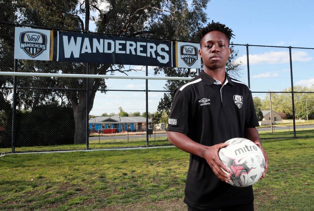 BATTLE READY: Wagga City Wanderers midfielder Ano Matowe is looking forward to Sunday's historic grand final in Canberra. Pictures: Les Smith