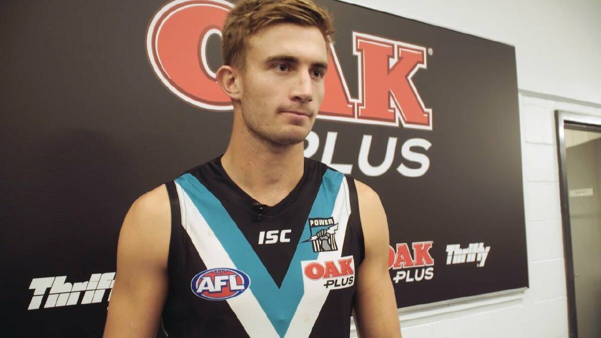 Wagga's Dougal Howard faces an uncertain future at Port Adelaide.