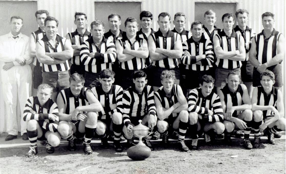 TOP TEAM: Yanco Football Club's 1968 premiership team in the now defunct Barellan League. A reunion is being held this weekend.