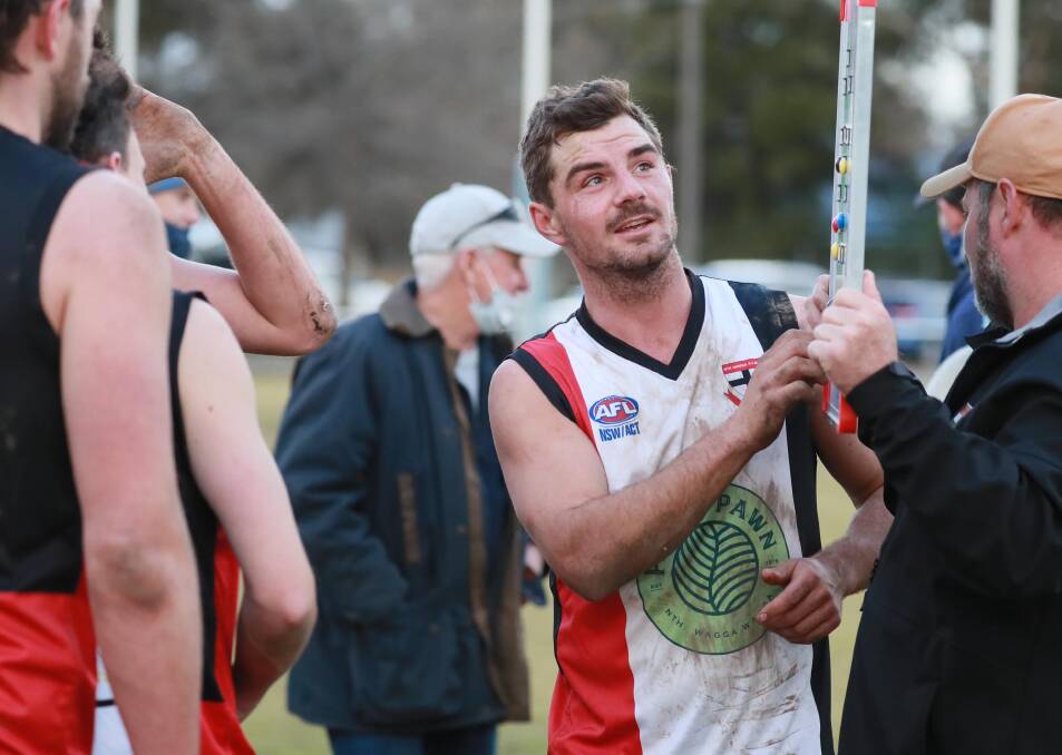 REPORTED: North Wagga coach Cayden Winter on Saturday. Picture: Les Smith