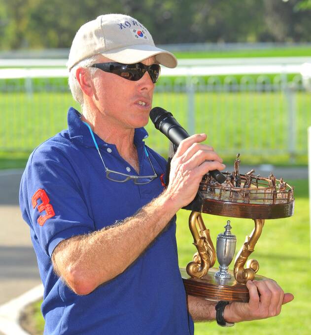 Jim Scobie with the Snake Gully Cup in 2015.
