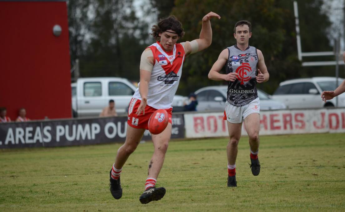 BACK: Sam Foley has decided to return and play the season with Griffith. Picture: Liam Warren