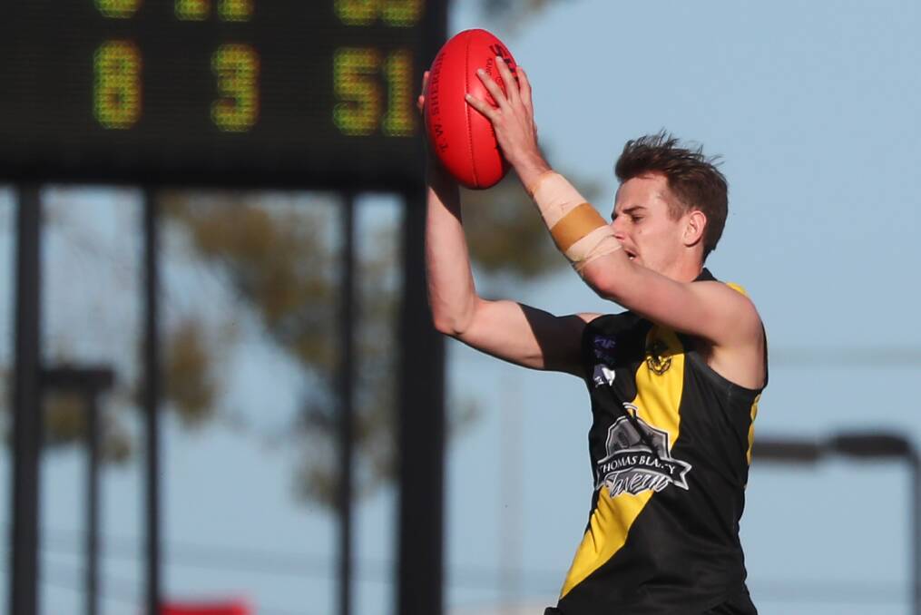 Shaun Driscoll in action for Wagga Tigers last season. Picture: Emma Hillier