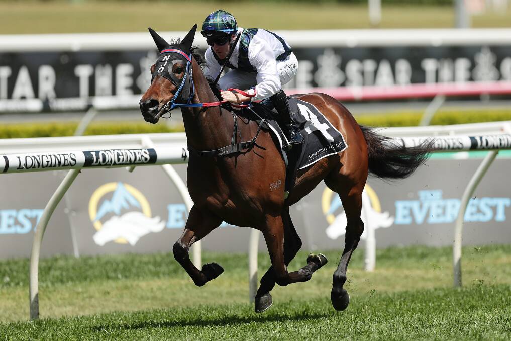FIRST UP ASSIGNMENT: Tommy Berry guides Maid Of Ore to victory at Randwick last year. The mare will make her return at Murrumbidgee Turf Club on Thursday. Picture: Getty Images