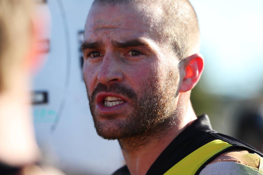 OVER AND OUT: Outgoing Wagga Tigers coach Shaun Campbell finished his duties at the club's presentation night on Friday and has made the move to Melbourne.