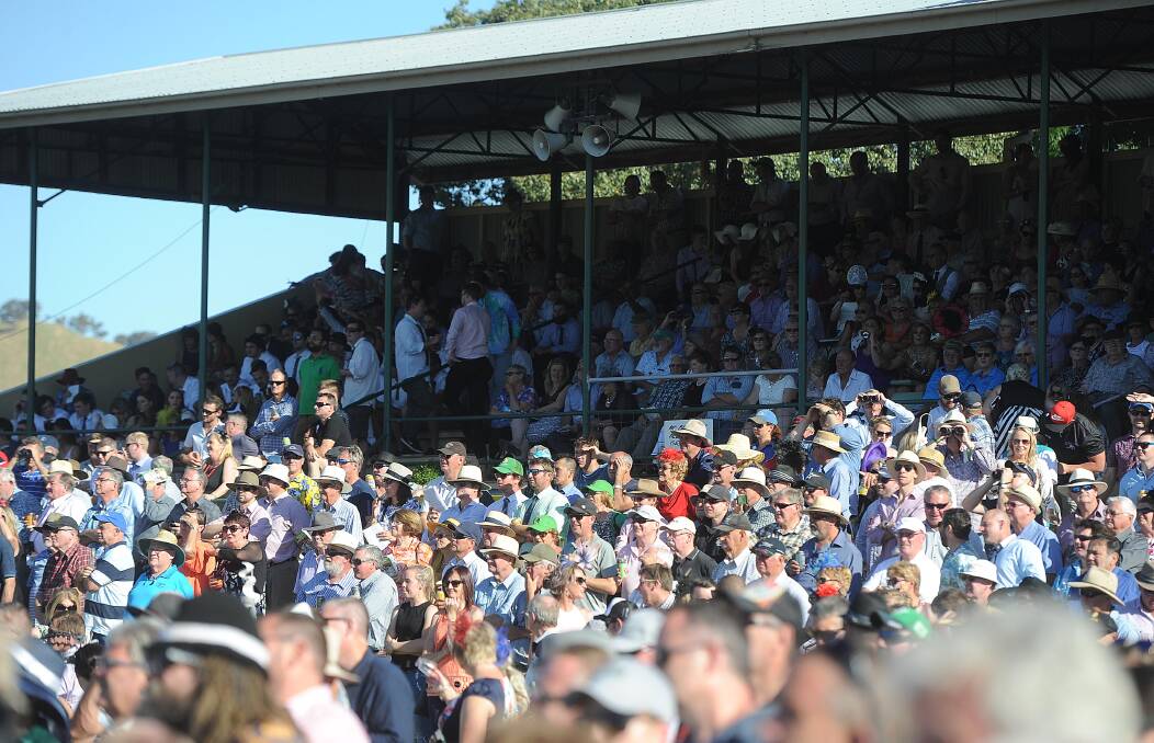 POPULAR EVENT: The crowd at Gundagai on Snake Gully Cup day in 2016.