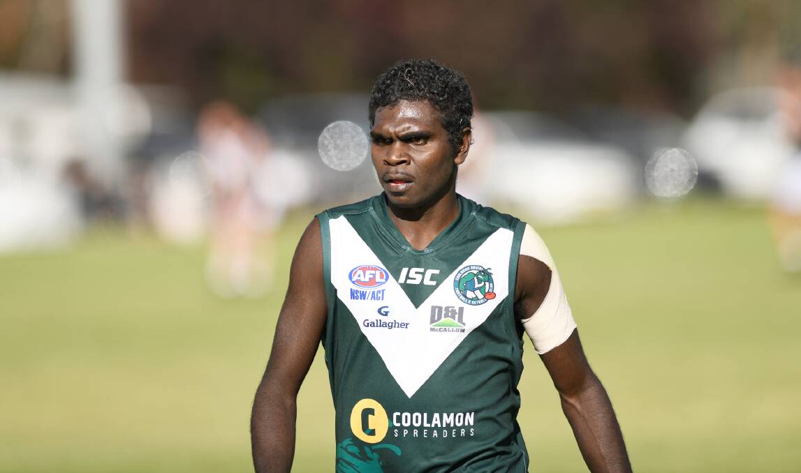 BACK IN: Lochlan Dhurrkay returns for Coolamon to face Narrandera at Kindra Park on Saturday.
