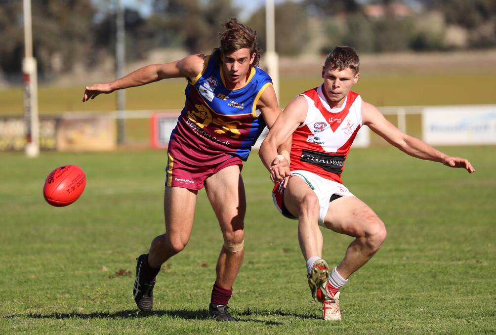 REP DUTIES: Ganmain-Grong Grong-Matong teenager Matt Hamblin (left) will miss Saturday's local derby against Coolamon with under 17 representative commitments.