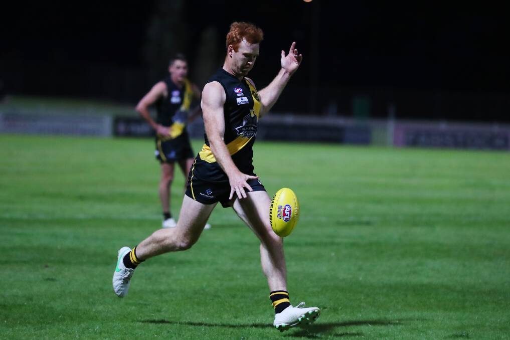 Murray Stephenson in action for Wagga Tigers this season.