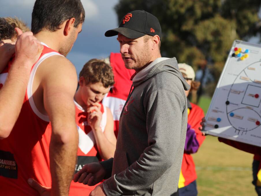 GOING NOWHERE: Luke Gestier has re-signed for a third year in charge of Collingullie-Glenfield Park. Picture: Les Smith