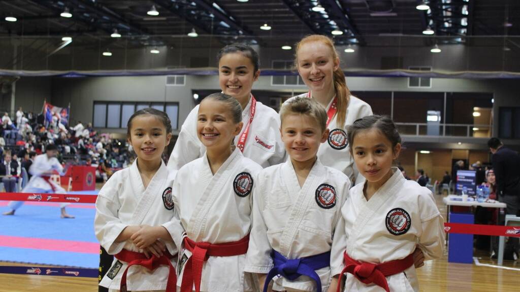 Wagga's Shinwa-Kai Karate Club's members in action in Sydney