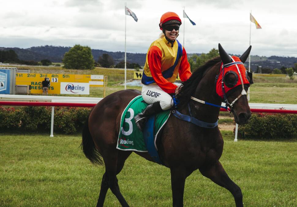 TOUGH BLOW: Apprentice jockey Nyssa Burrells is out for six to eight weeks, while Zakeriz's preparation is over after a fall at Albury last week. Picture: Dion Georgopoulos