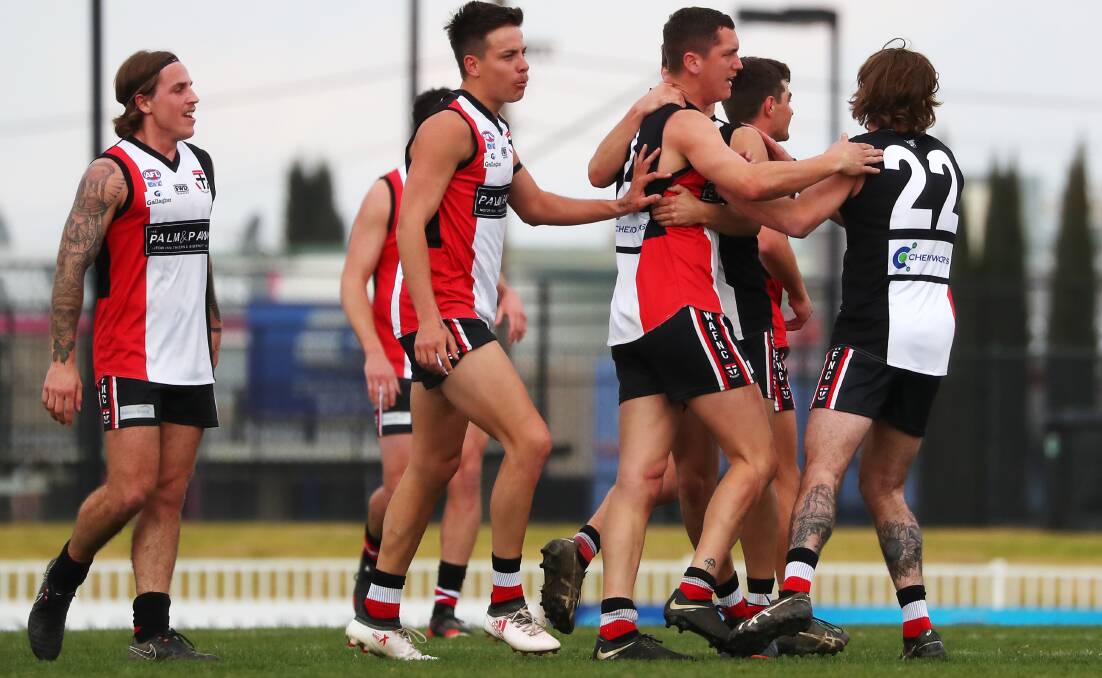 EXCITING TIMES: North Wagga coach Kirk Hamblin said there is a 'really good vibe' at the Saints heading into Saturday's final. Picture: Emma Hillier