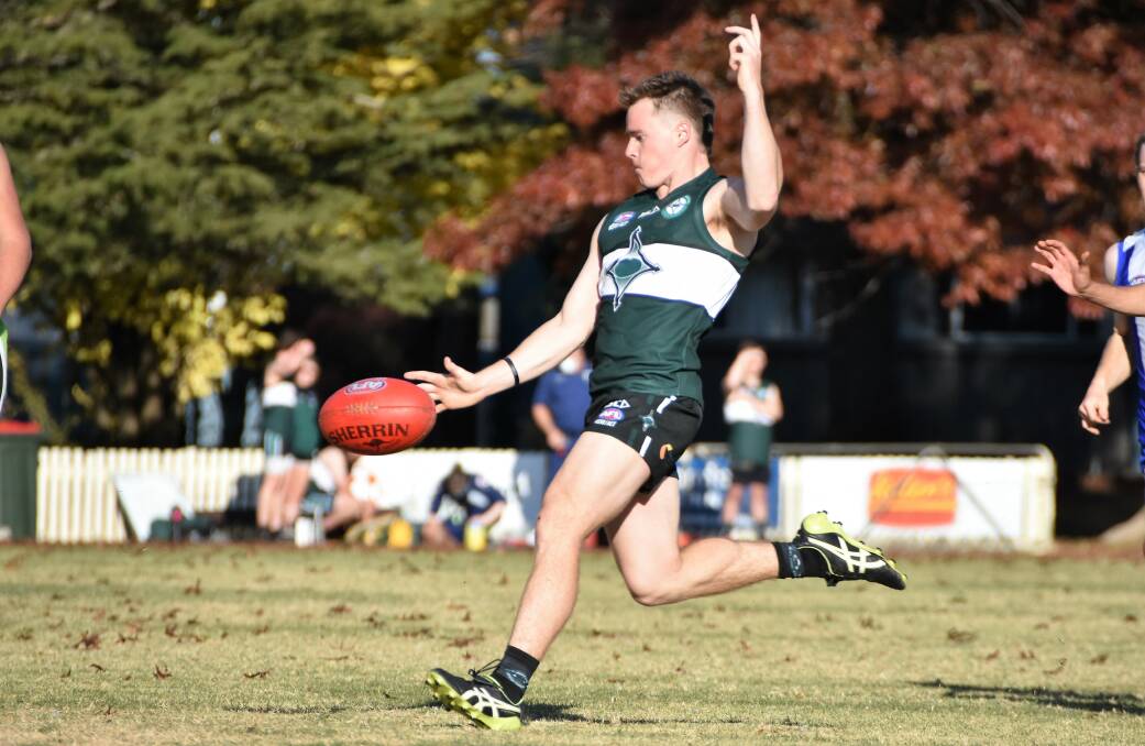 Frazer Menzies in action for New England Nomads this year. Picture by Northern Daily Leader