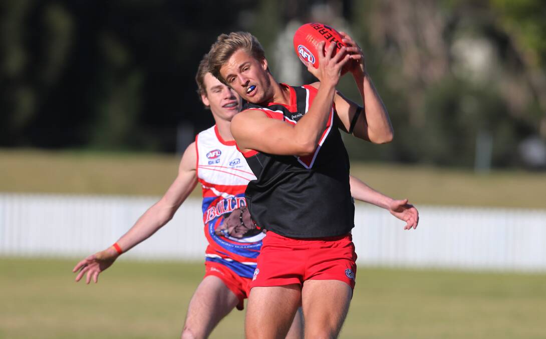 NEW SIGNING: Daniel Leary in action for Wollongong Lions in the AFL South Coast competition. Leary has joined Turvey Park. Picture: Illawarra Mercury