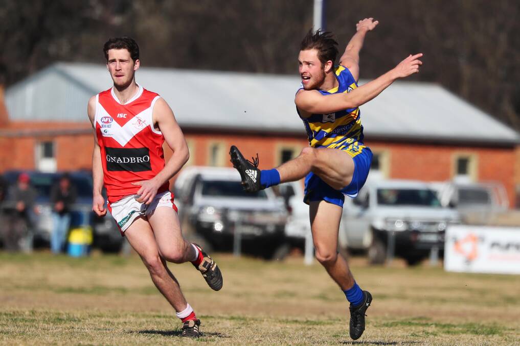 ON THE MOVE: Mangoplah-Cookardinia United-Eastlakes forward Will Keogh has returned to Wagga Tigers for next season. Picture: Emma Hillier