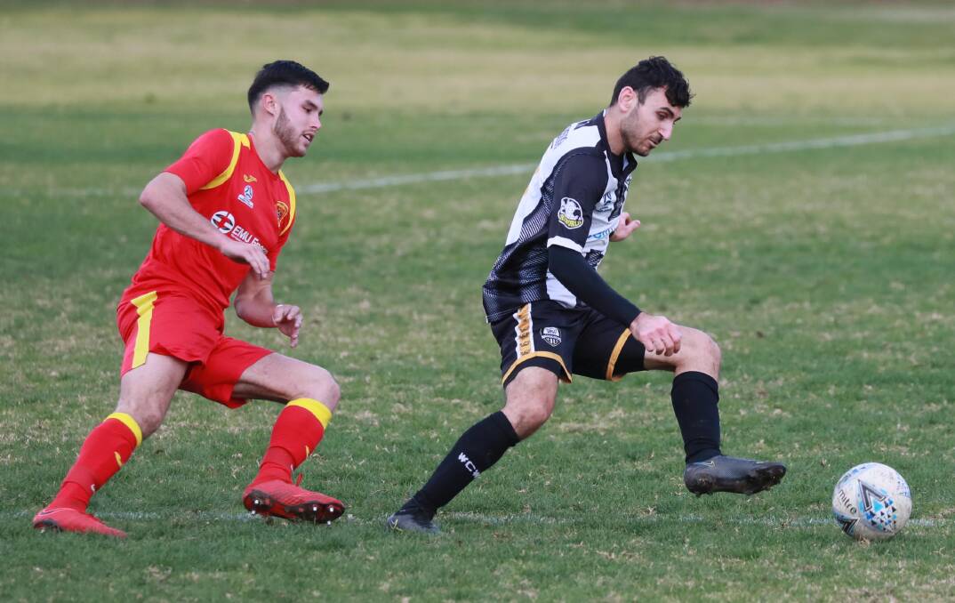 ON THE BOARD: Nashwan Sulaiman scored a goal and was one of the Wanderers best in the loss to Brindabella on Saturday.