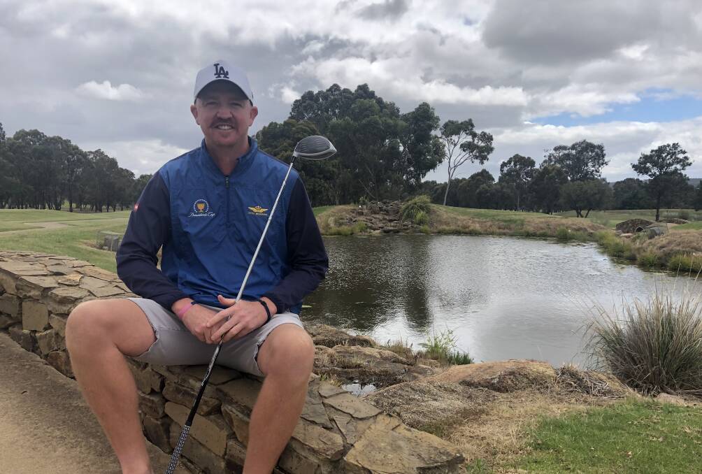 ALL SMILES: Kyle Tuckett has captured his first club championships at Wagga City Golf Club over the weekend. Picture: Matt Malone