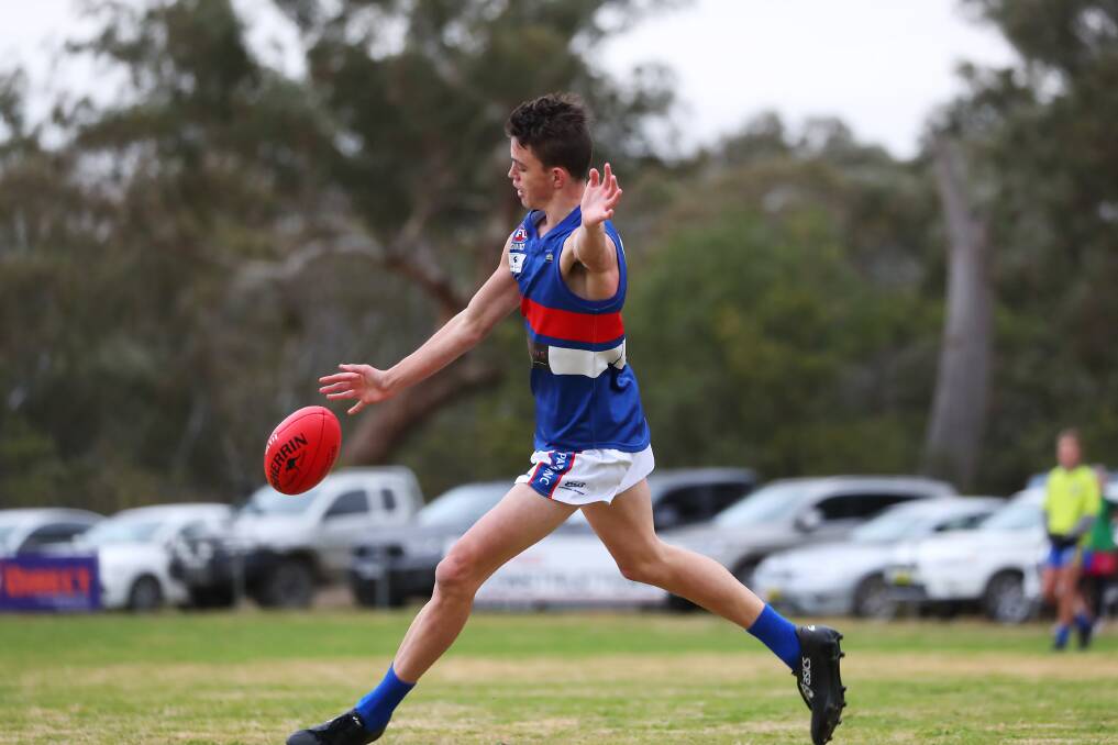 RISING STAR: Turvey Park's Patrick Voss in action last Saturday. He will represent NSW-ACT Rams at the under 16 national championships next week. Picture: Emma Hillier