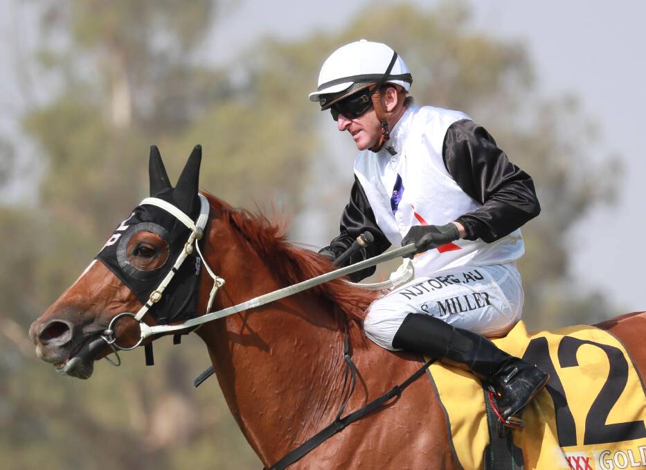 Simon Miller returns a winner on Affinity Beyond at Wagga on Thursday. Picture: Les Smith