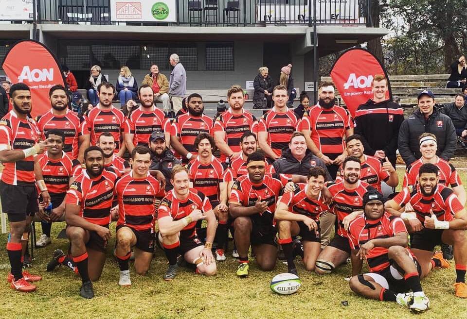 TOO GOOD: Southern Inland Rugby Union's (SIRU) representative team enjoy their Brumbies Provincial Championship win on Saturday in Canberra.