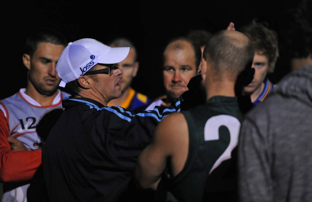 BACK IN CHARGE: Troy Maiden during his time as coach of the Riverina League representative team. 
