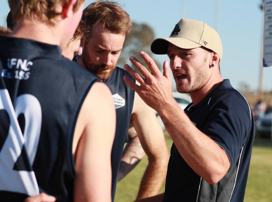 AWARE: Coleambally co-coach Curtis Steele knows what a win over The Rock-Yerong Creek on Saturday could do. Picture: Les Smith